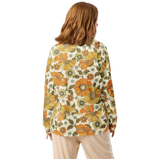 Floral Women’s long sleeve pajama top - PratSN
