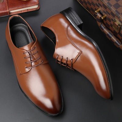 Four new shoes men's dress shoes black tie business men leather shoes factory direct code - PratSN