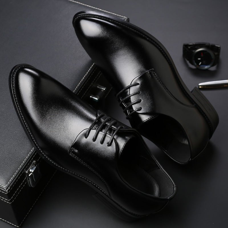Four new shoes men's dress shoes black tie business men leather shoes factory direct code - PratSN
