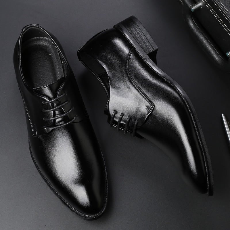 Four new shoes men's dress shoes black tie business men leather shoes factory direct code - PratSN