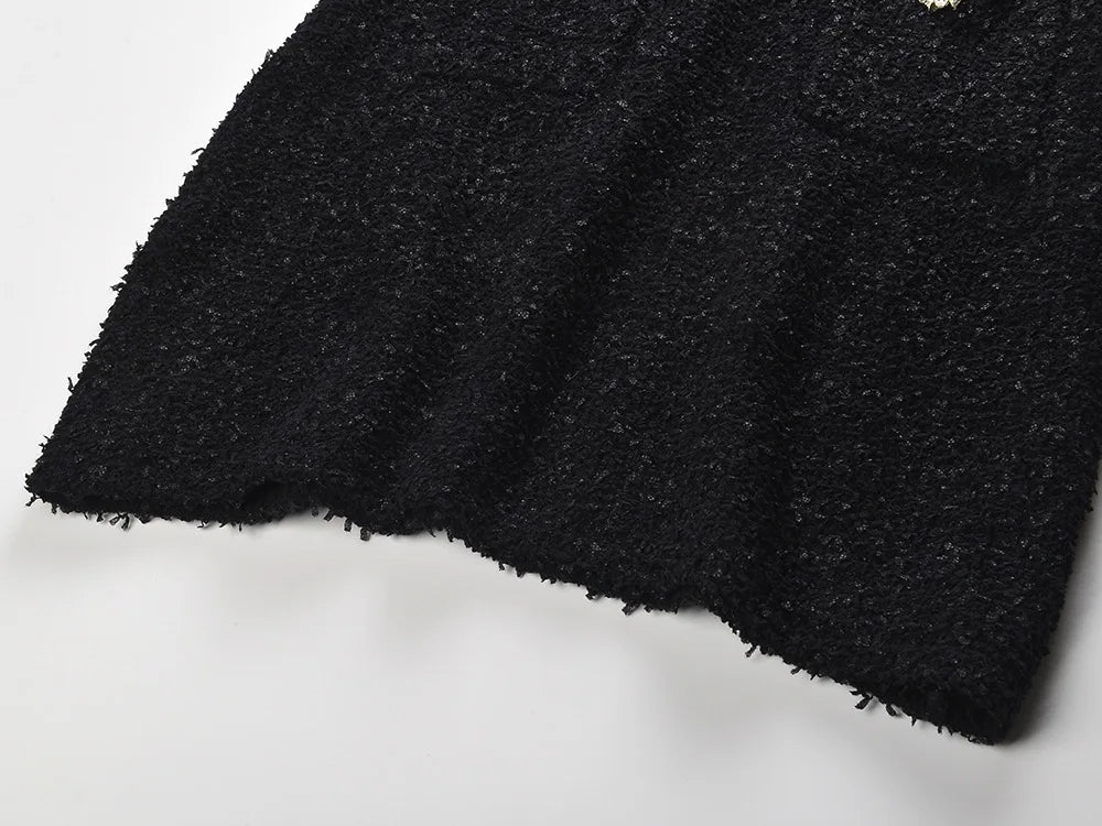 French Style Luxury Rhinestone O - neck 2025 Lady Short Sleeve Wear Women Slim Fitted Knit Mini Dress - PratSN