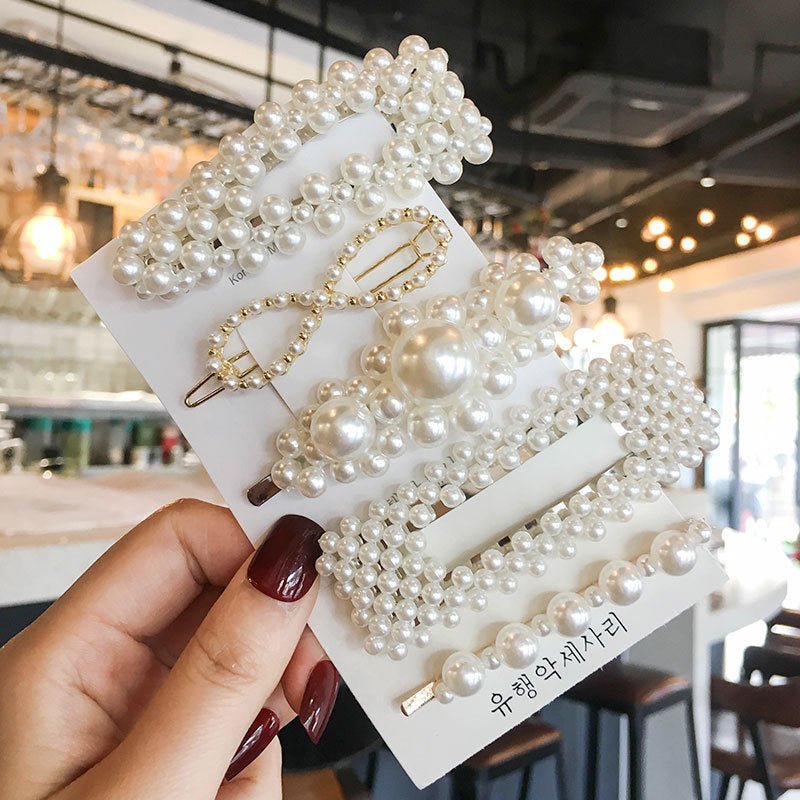 Girl Simulated Pearl Hair Clips For Hairpins\ - PratSN