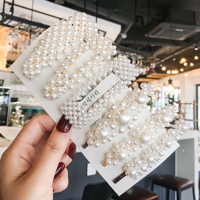Girl Simulated Pearl Hair Clips For Hairpins\ - PratSN