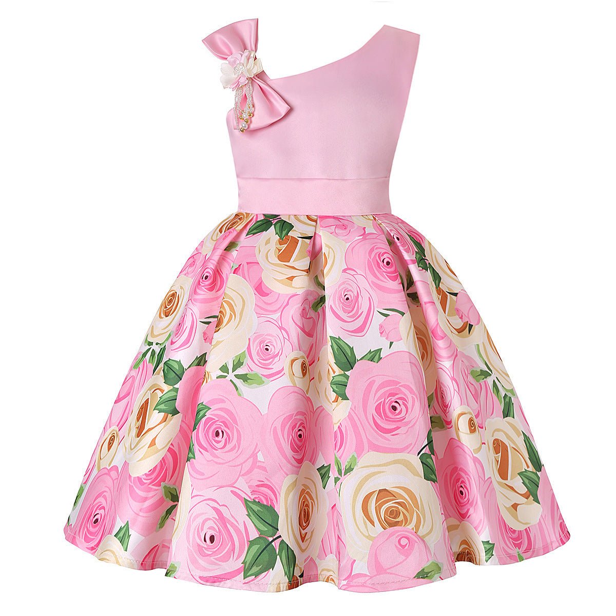 Girls' Dresses Girls' Princess Dresses Digital Print Children's Dresses - PratSN