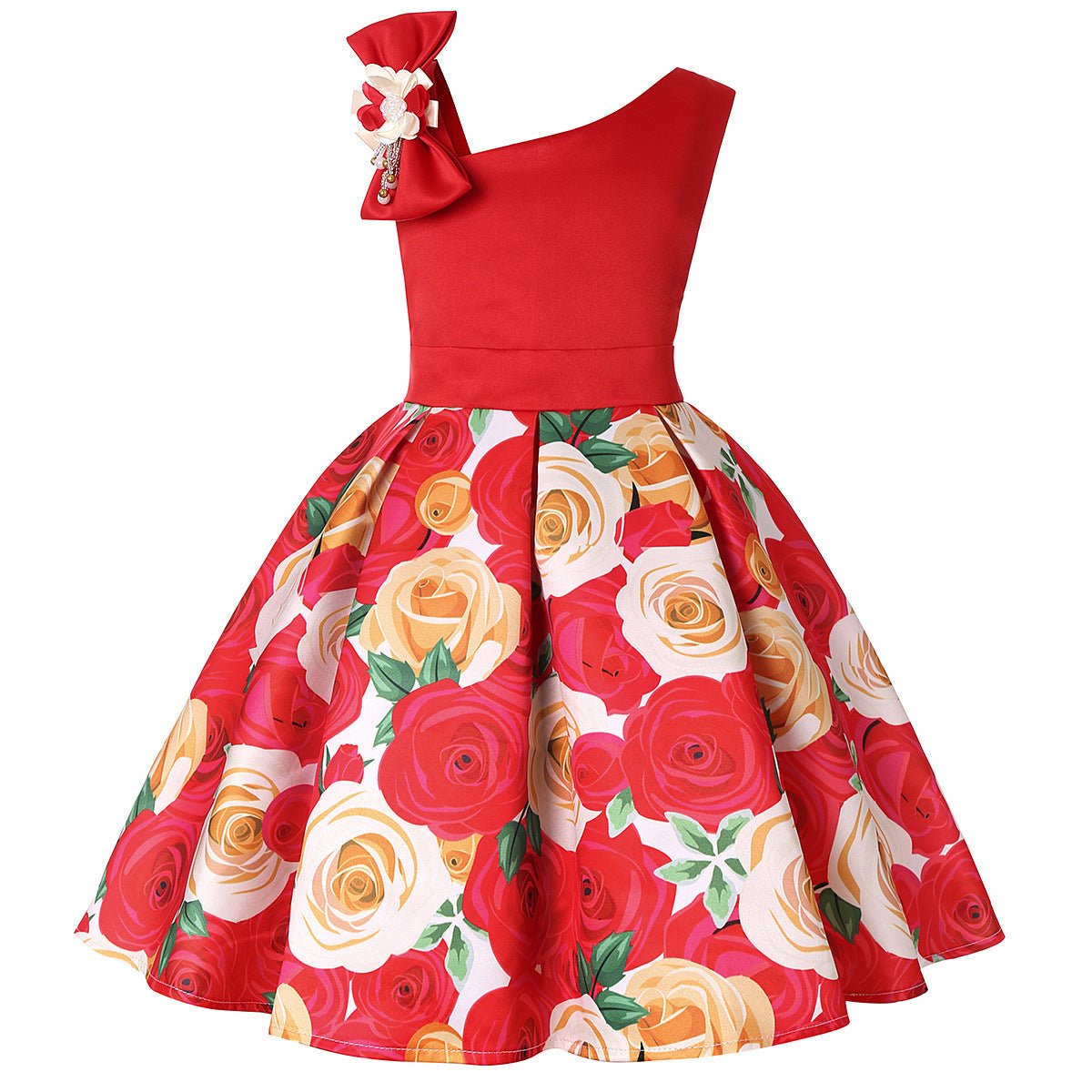 Girls' Dresses Girls' Princess Dresses Digital Print Children's Dresses - PratSN