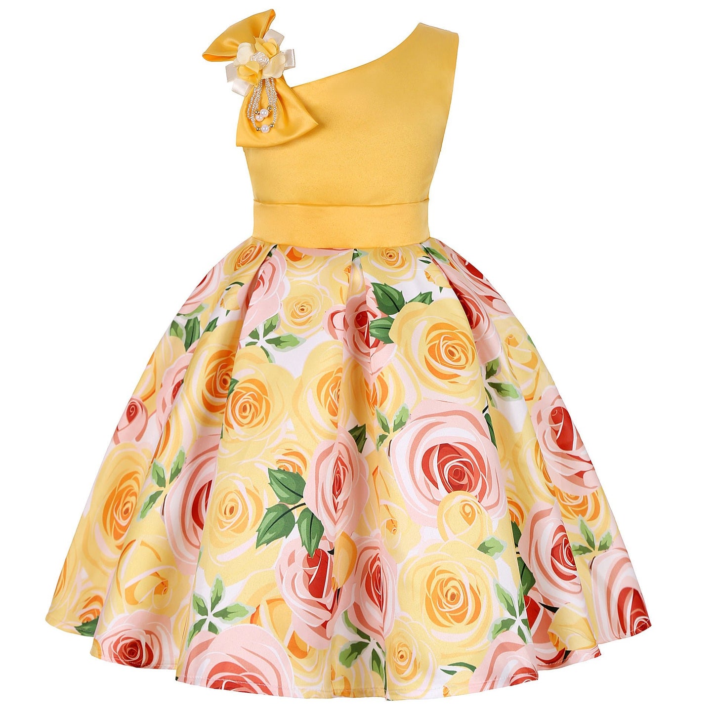 Girls' Dresses Girls' Princess Dresses Digital Print Children's Dresses - PratSN