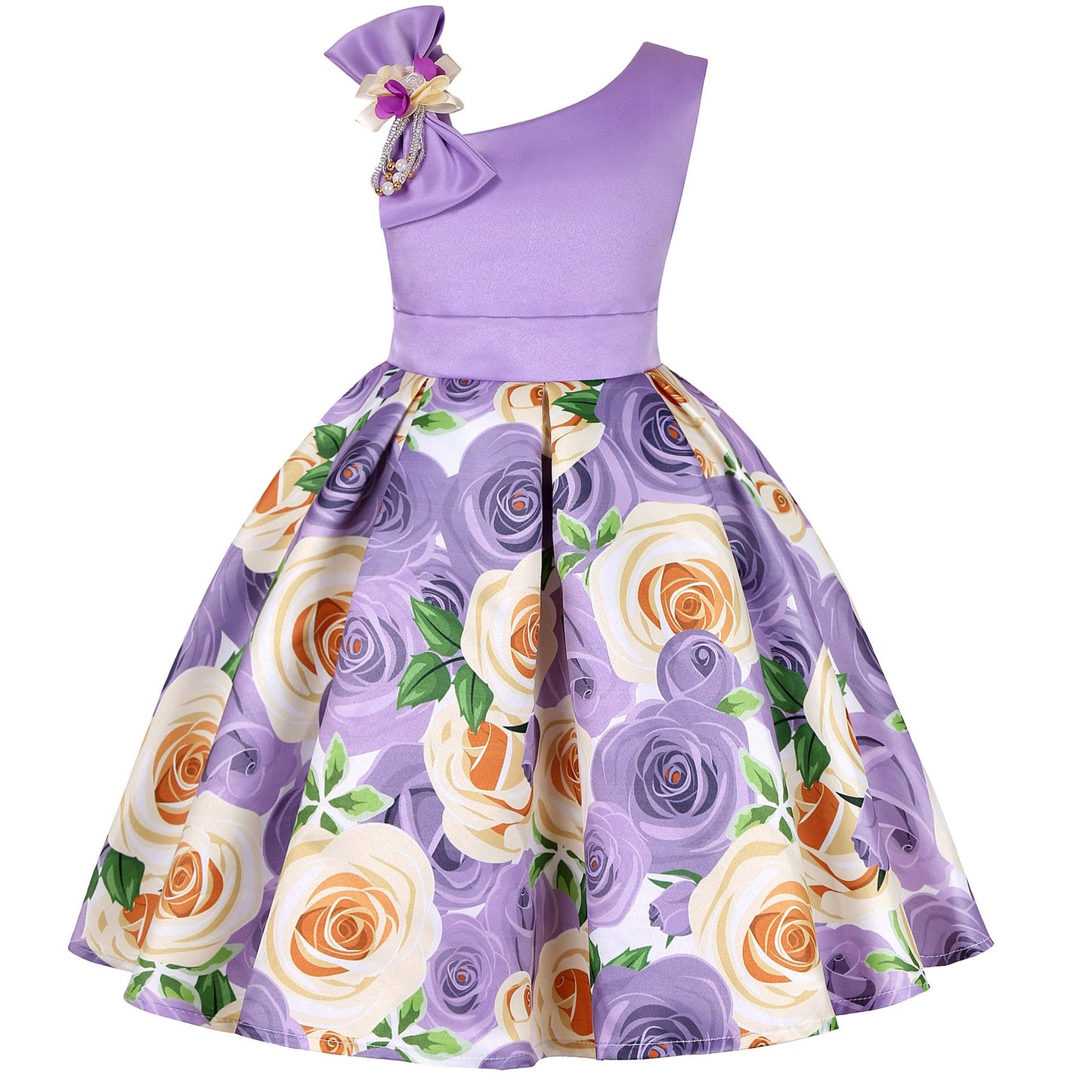 Girls' Dresses Girls' Princess Dresses Digital Print Children's Dresses - PratSN