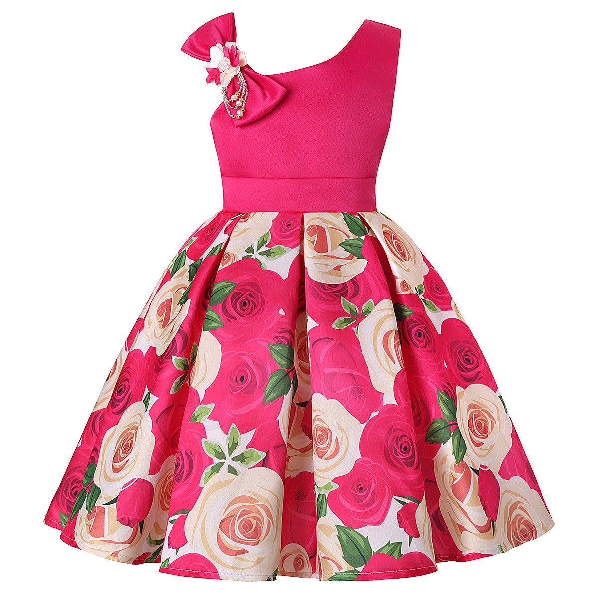 Girls' Dresses Girls' Princess Dresses Digital Print Children's Dresses - PratSN