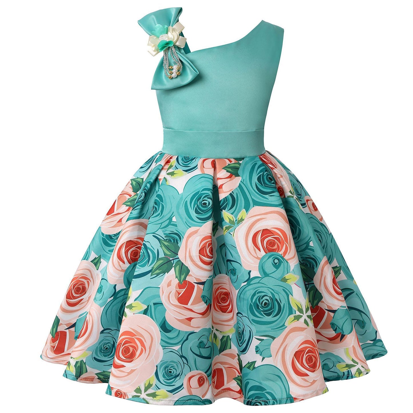 Girls' Dresses Girls' Princess Dresses Digital Print Children's Dresses - PratSN