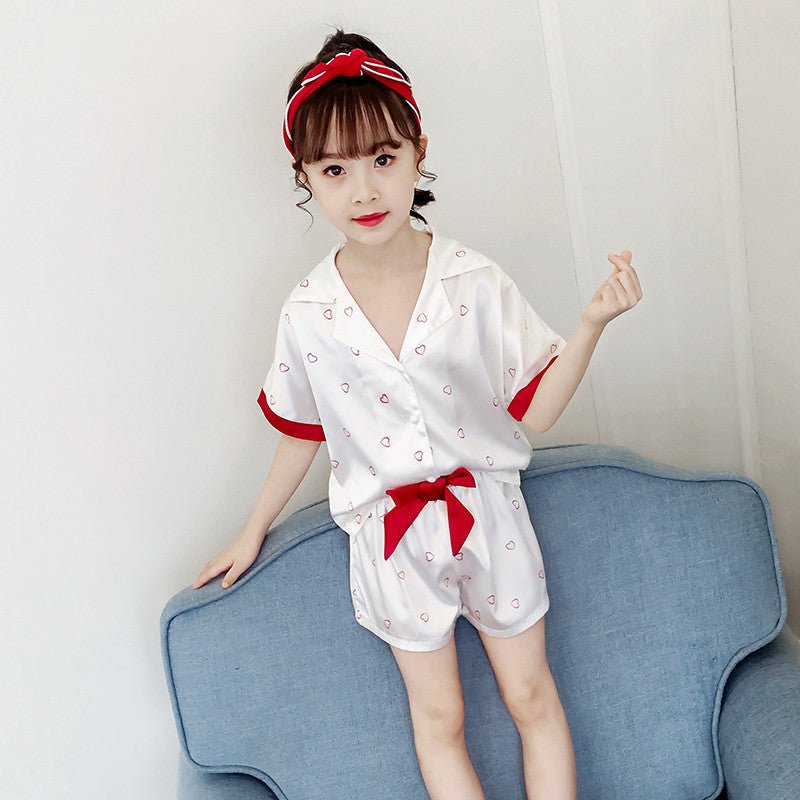 Girls summer cartoon pajamas set - PratSN