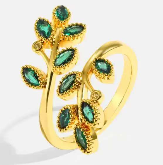 Graceful And Fashionable Personalized Leaf Ring For Women - PratSN