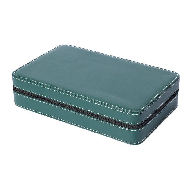 Green Zipper Watch Organizer Portable - PratSN