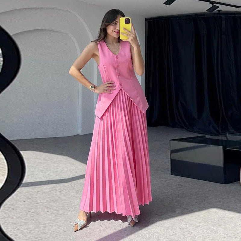 Half - length Dress Elegant Women's Two - piece Suit - PratSN