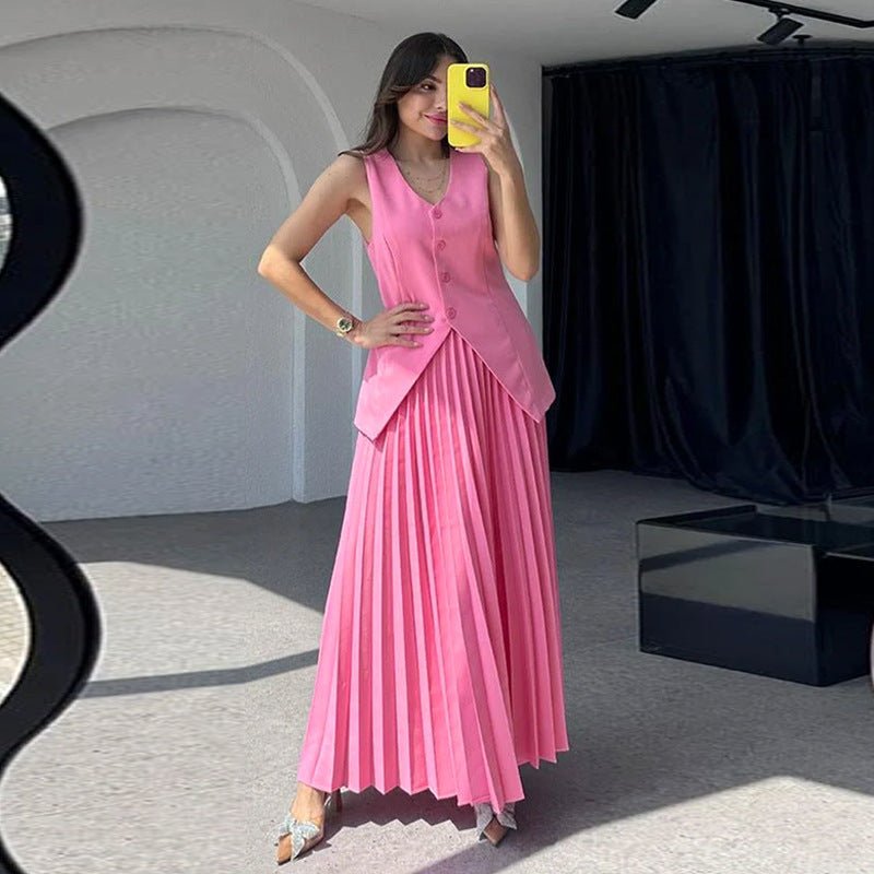 Half - length Dress Elegant Women's Two - piece Suit - PratSN