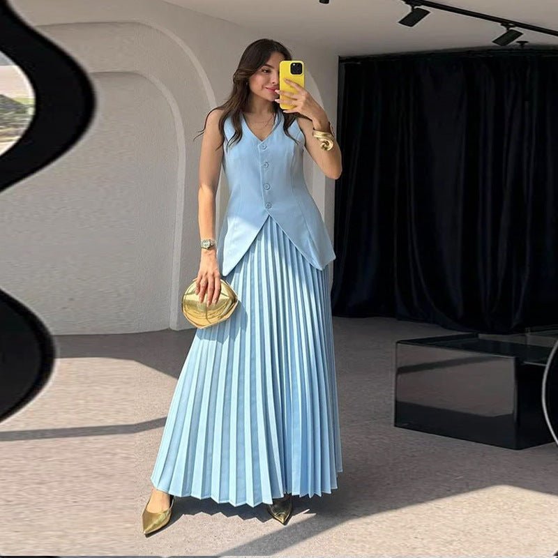 Half - length Dress Elegant Women's Two - piece Suit - PratSN