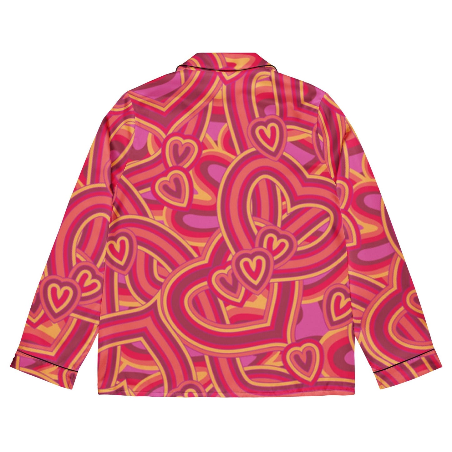 Heart pattern Women’s long sleeve pajama top - PratSN