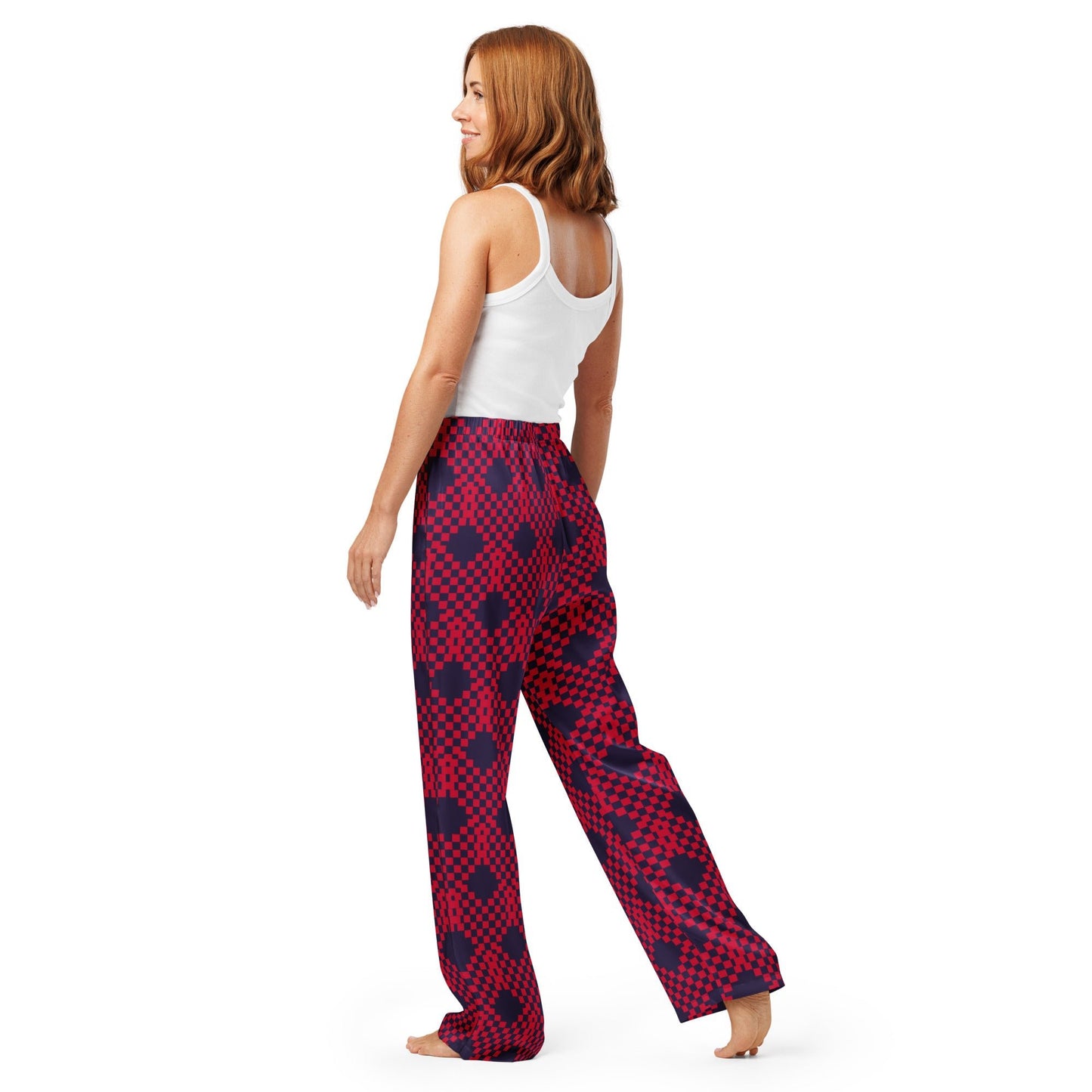 Heart print on tolopea color - Women’s pajama pants - PratSN