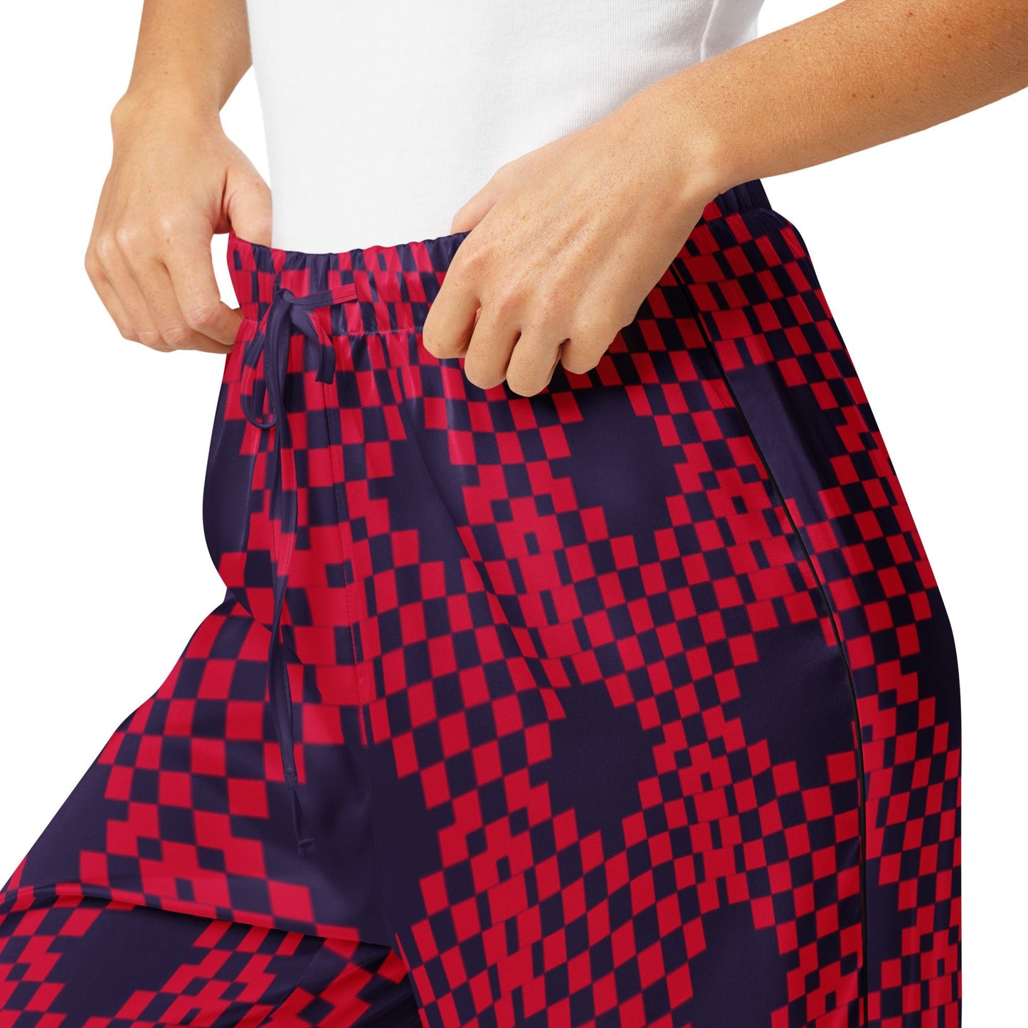 Heart print on tolopea color - Women’s pajama pants - PratSN