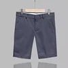 High End Business Shorts Men's Solid Color Slim Fit Straight Leg Capris Summer Slim Casual Pants - PratSN