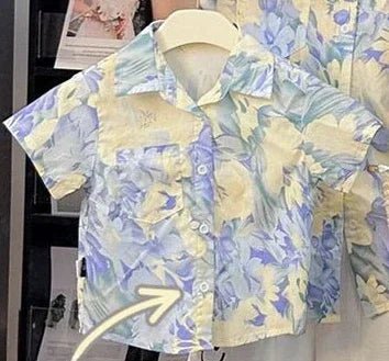Holiday Look Family MatchingSon Floral Shirts Sister Brother Twins Clothing Clothes Vacation Mom Daughter Girls Smock Dress Dad - PratSN