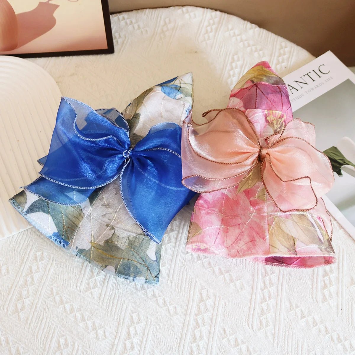 Hot Sale Fashion Flower Printing Cap Beach Hat Women Summer Hat Big Brim Sunshade Hat Outdoors Sun Hat Female Panama Bucket Hat - PratSN