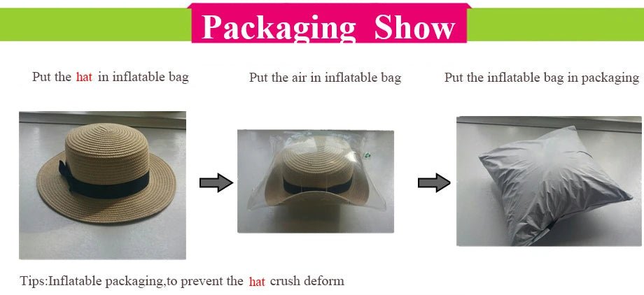 Imitation Pearl Empty Top Straw Hats for Women Casual Summer Beach Visor Caps Wide Large Brim Sun Protection Outdoor Sports Cap - PratSN