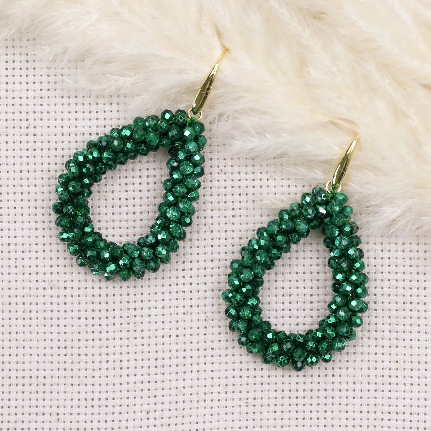 INKDEW Mixed Color Big Drop Earrings Colorful Bead Handmade Threading Crystal Earrings for Women Gift Water Drop Jewelry EA004 - PratSN