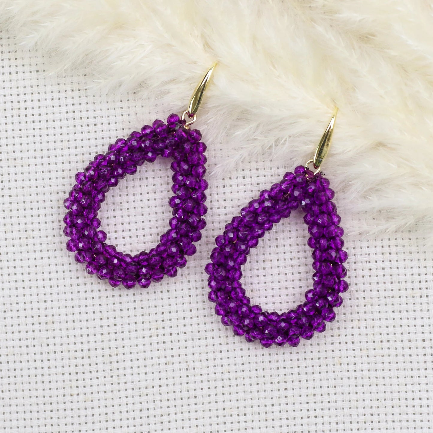 INKDEW Mixed Color Big Drop Earrings Colorful Bead Handmade Threading Crystal Earrings for Women Gift Water Drop Jewelry EA004 - PratSN