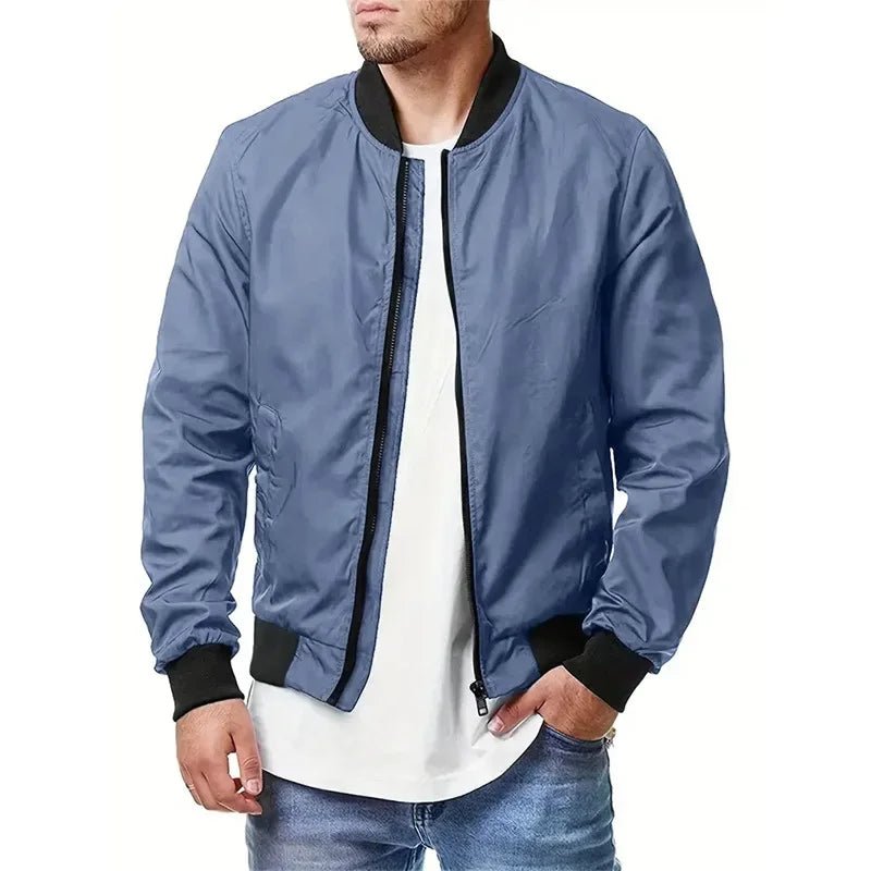 Jackets, Bomber Spring Fall Cross - border Casual Trend Coats,New Fashion Spring And Autumn Men All Sports Casual Stand Collar - PratSN