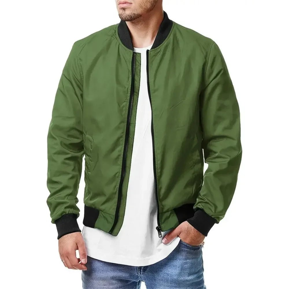 Jackets, Bomber Spring Fall Cross - border Casual Trend Coats,New Fashion Spring And Autumn Men All Sports Casual Stand Collar - PratSN
