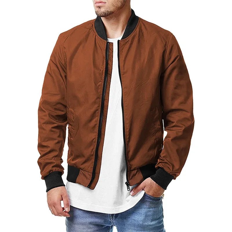Jackets, Bomber Spring Fall Cross - border Casual Trend Coats,New Fashion Spring And Autumn Men All Sports Casual Stand Collar - PratSN