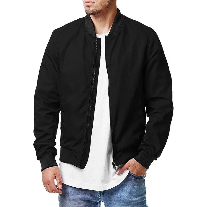 Jackets, Bomber Spring Fall Cross - border Casual Trend Coats,New Fashion Spring And Autumn Men All Sports Casual Stand Collar - PratSN