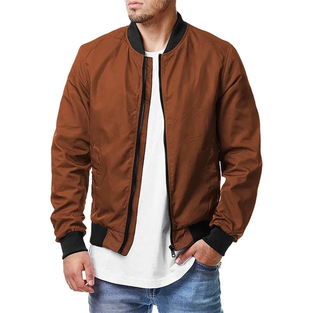 Jackets, Bomber Spring Fall Cross - border Casual Trend Coats,New Fashion Spring And Autumn Men All Sports Casual Stand Collar - PratSN