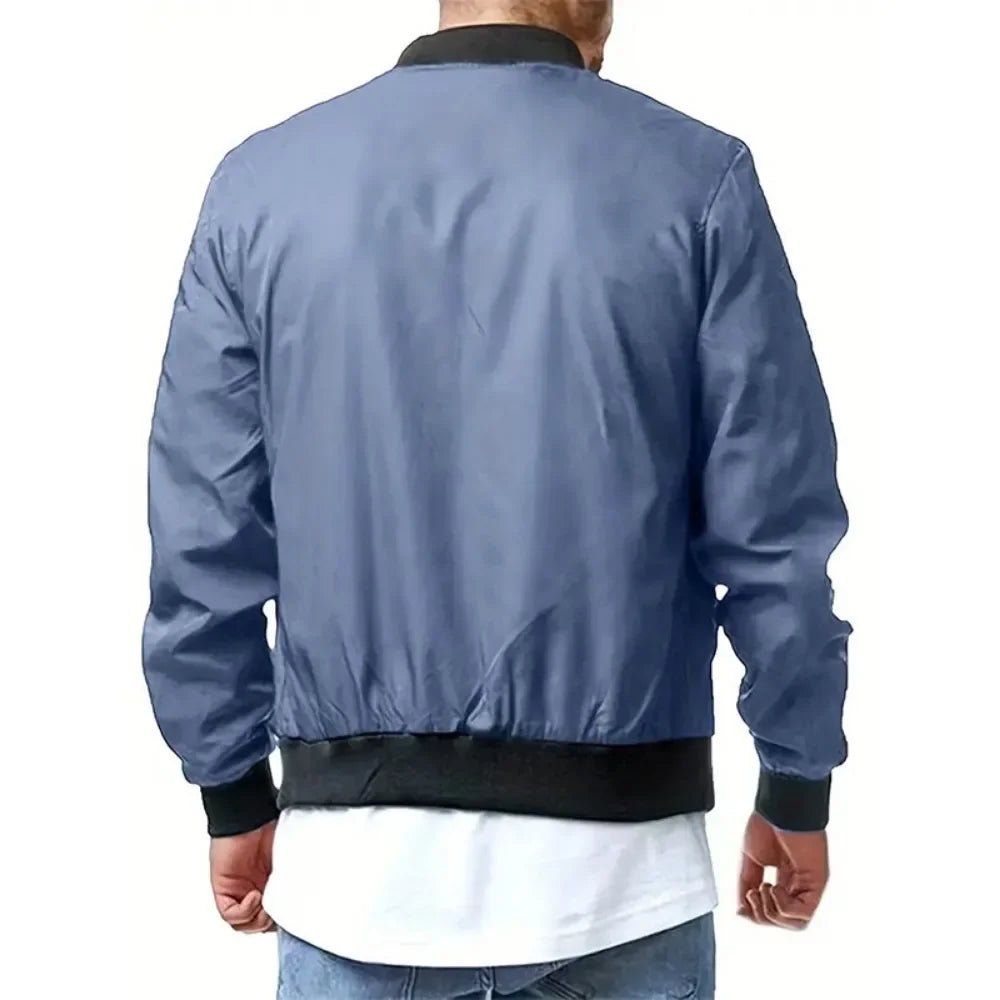 Jackets, Bomber Spring Fall Cross - border Casual Trend Coats,New Fashion Spring And Autumn Men All Sports Casual Stand Collar - PratSN