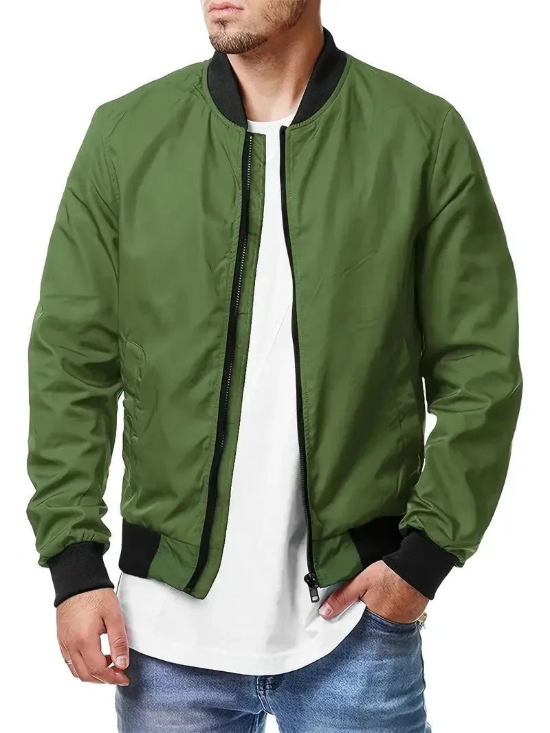 Jackets, Bomber Spring Fall Cross - border Casual Trend Coats,New Fashion Spring And Autumn Men All Sports Casual Stand Collar - PratSN