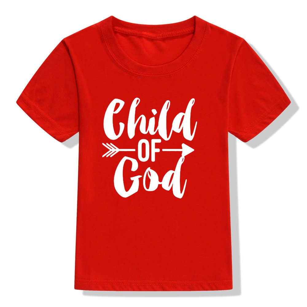 Kids Color Holiday Faith Shirt Christian Short Sleeve - PratSN