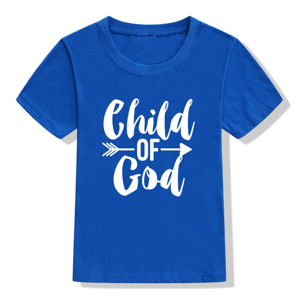 Kids Color Holiday Faith Shirt Christian Short Sleeve - PratSN