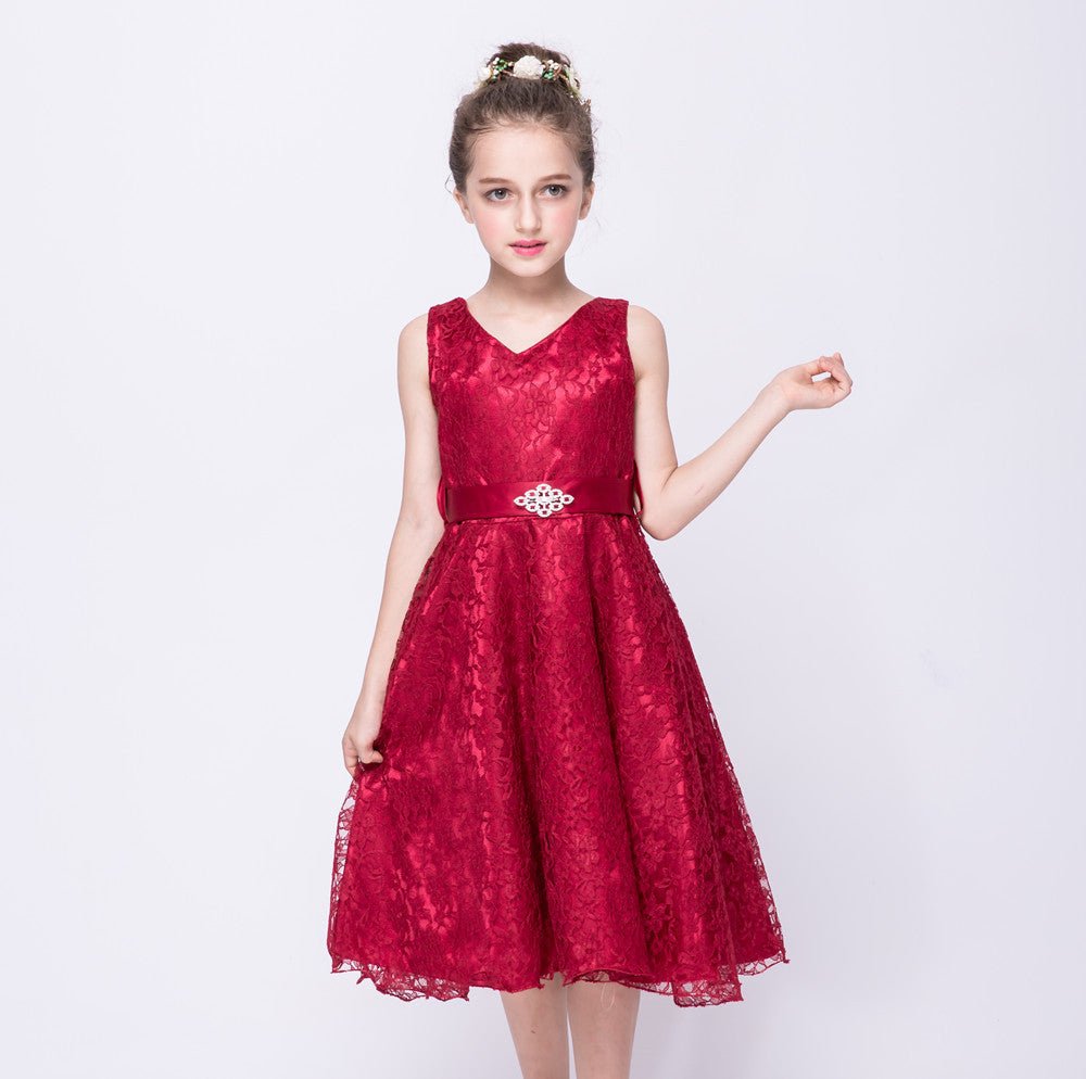 Kids girls dress children Costume Girls Dress Lace Dress Tong Wholesale - PratSN