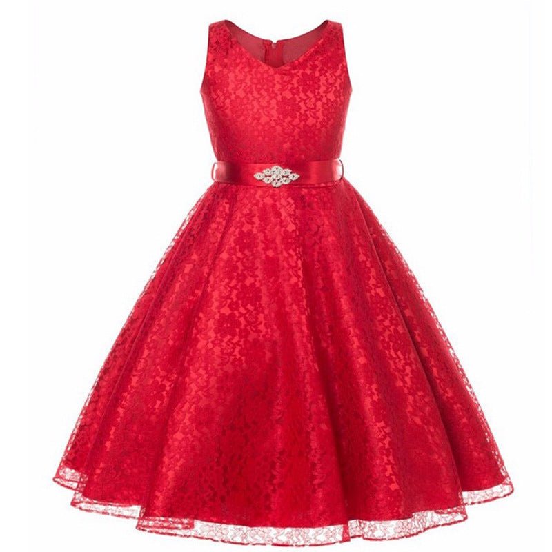 Kids girls dress children Costume Girls Dress Lace Dress Tong Wholesale - PratSN