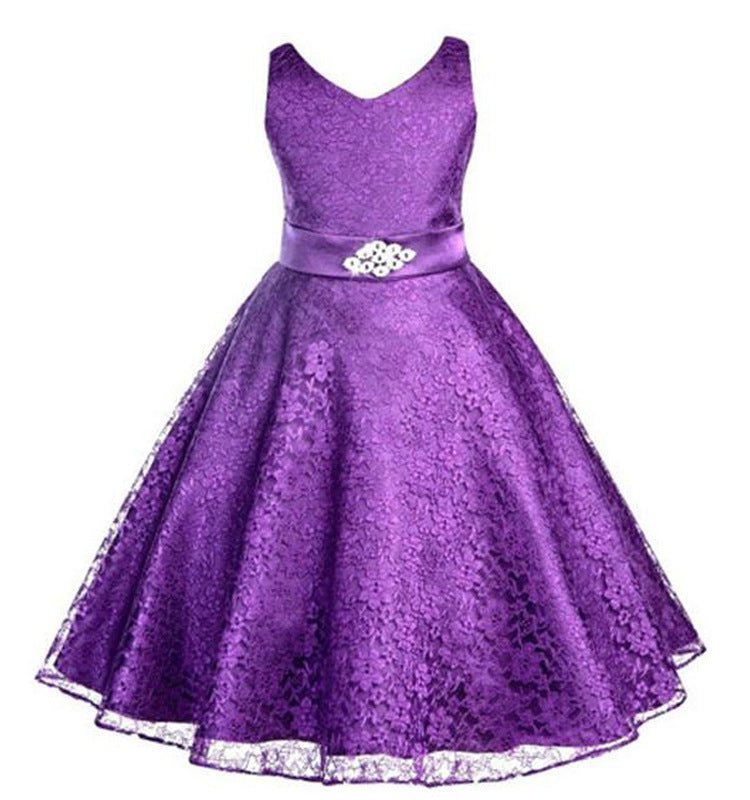 Kids girls dress children Costume Girls Dress Lace Dress Tong Wholesale - PratSN