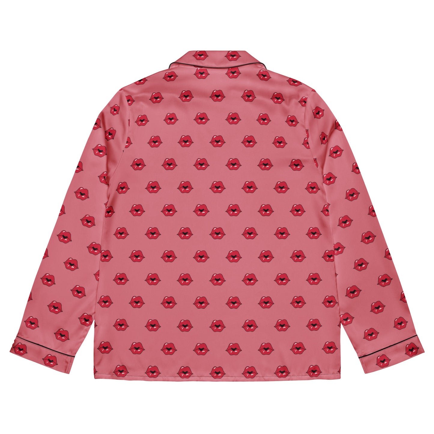 Kiss pattern Women’s long sleeve pajama top - PratSN