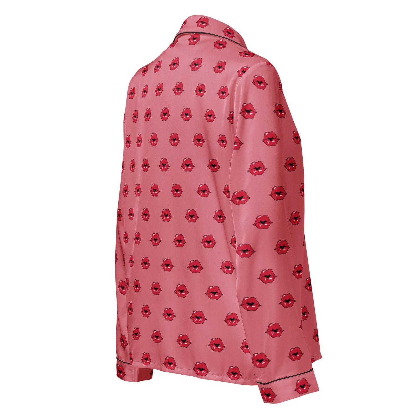 Kiss pattern Women’s long sleeve pajama top - PratSN