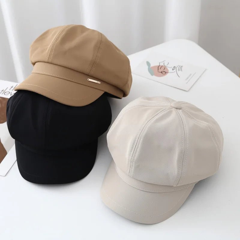 Korean Style Outdoor Unisex Fashion Berets Sports Baseball Hat Women Lady Girl Newsboy Berets Hats for Women - PratSN