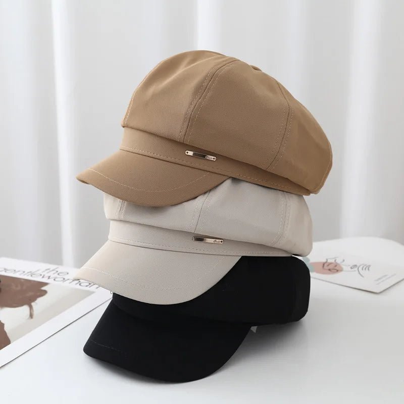 Korean Style Outdoor Unisex Fashion Berets Sports Baseball Hat Women Lady Girl Newsboy Berets Hats for Women - PratSN