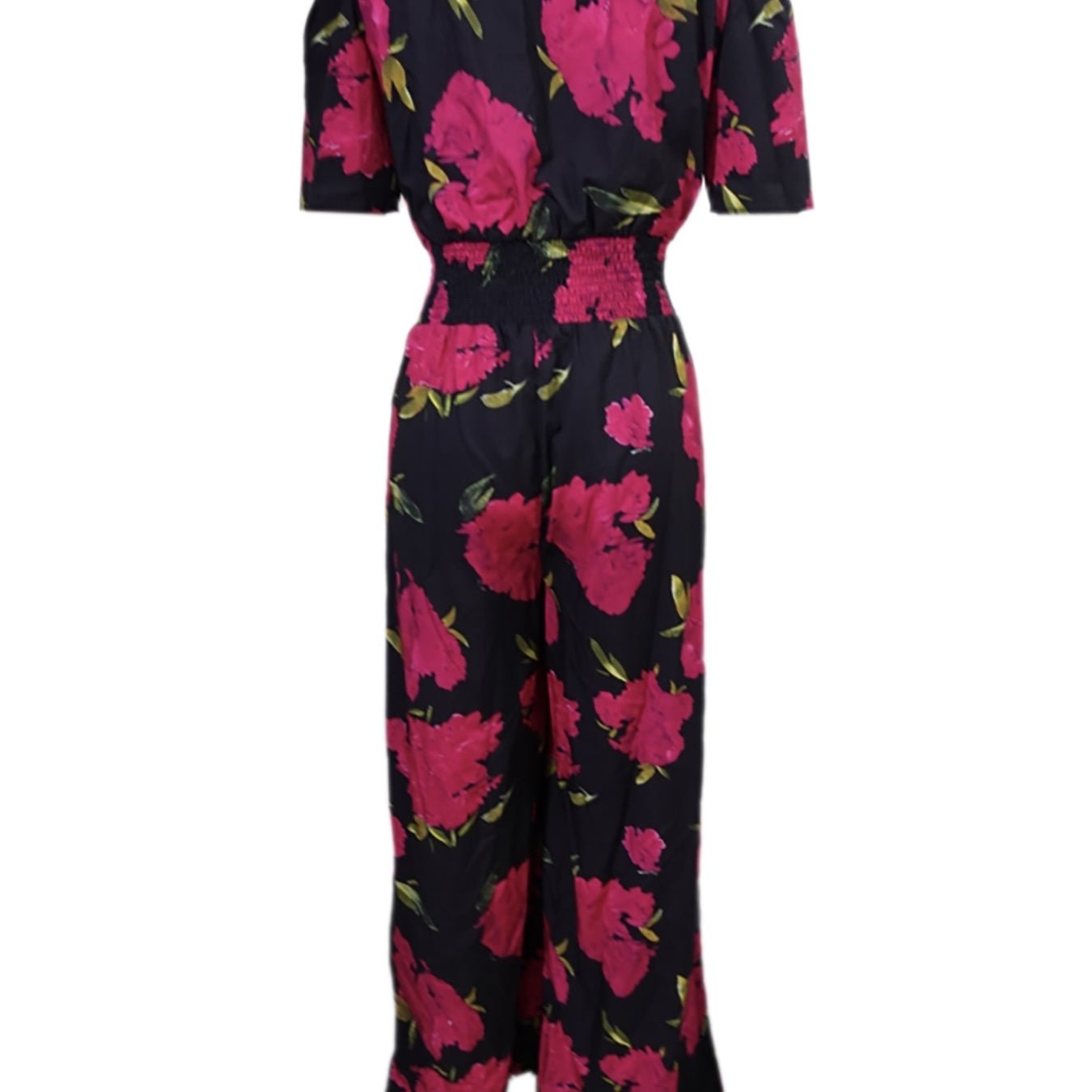 Ladies' One Shoulder Floral Print Waist Cinching Off Shoulder Sexy Fashion Jumpsuit - PratSN