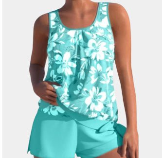 Ladies Plus Size Two Piece Bikini With Straps - PratSN