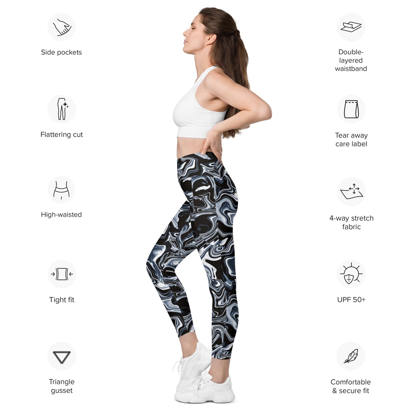 Leggings with pockets Trendy Activewear - PratSN
