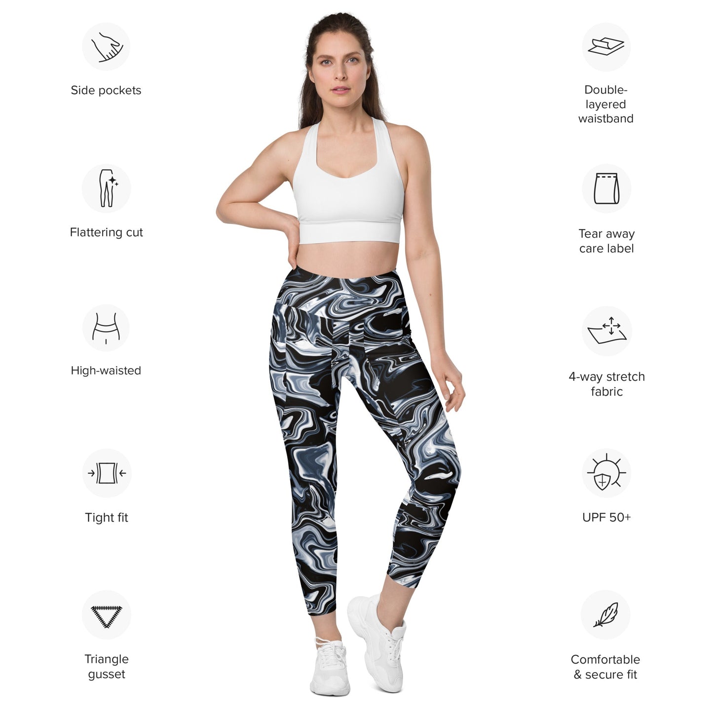 Leggings with pockets Trendy Activewear - PratSN