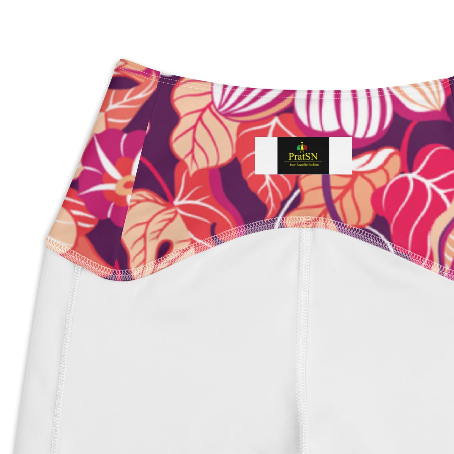 Leggings with pockets Trendy Activewear floral pants - PratSN