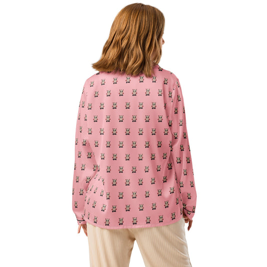 Light Pink Women’s long sleeve pajama top - PratSN